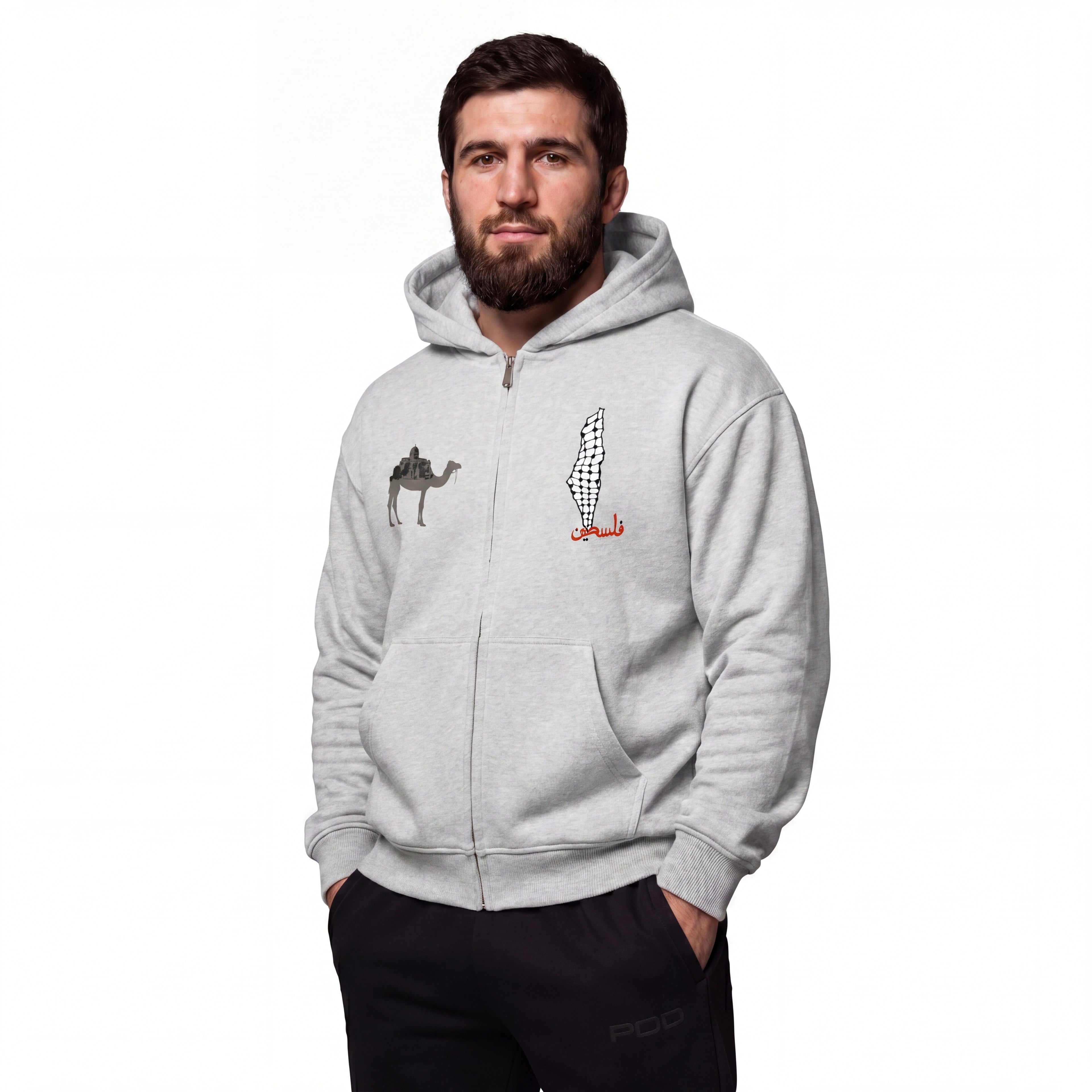 Heritage Floral Premium Zipper – 430 GSM